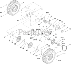 Toro 38634 (828 OXE) - Toro 28" Power Max Snow Thrower (SN: 311000001 - 311999999) (2011)