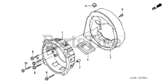 Honda EX5500 K1 A/B (EA1) - Honda Generator, Made in Japan (SN: EA1-1072384 - EA1-1099999) FRONT HOUSING