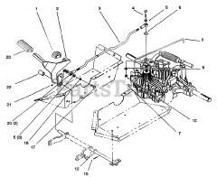 Toro 72062 (264-6) - Toro Yard Tractor (SN: 049000001 - 049999999) (1994) Hydro Control