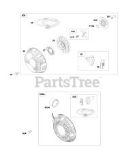 Briggs & Stratton 245437-0523-B1 - Briggs & Stratton Horizontal Engine Rewind Starters