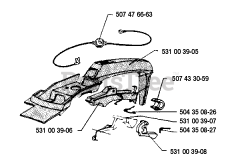Husqvarna 35 - Husqvarna Chainsaw (1990-06) Handle Assembly