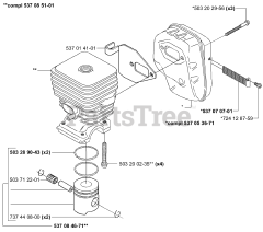 Husqvarna 326 RX - Husqvarna String Trimmer (2001-03) Piston / Cylinder