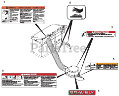 Gravely 892029 - Gravely 100 Series Bagger (SN: 001000 & Above)