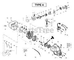 Weed Eater PL 500 - Weed Eater String Trimmer, Type 4 Engine Assembly Type 4