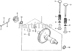 Honda E1500 K4 A (E1500) - Honda Generator, Made in Japan (SN: E1500-3000008 - E1500-9999999) CAMSHAFT