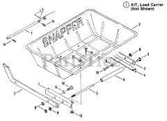 Snapper 25066 (81007) - Snapper 25" Rear-Engine Riding Mower, 6hp Load Carrier Accessory