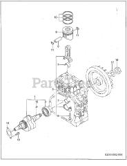 Subaru Robin RGD330017640 - Subaru Robin Generator 205 Crankshaft &amp; Piston