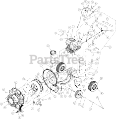 Billy Goat F 901 S - Billy Goat Force Wheeled Blower, 9hp Subaru