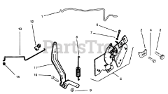 Toro 72042 (264-6) - Toro Yard Tractor (SN: 069000001 - 069999999) (1996) Engine Controls