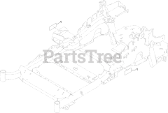 Toro 72955 (5000) - Toro 52" Z Master Zero-Turn Mower, Side-Discharge Deck (SN: 414121590 - 414999999) Frame Decal Assembly