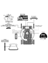 MTD 12A-A1JC006 - MTD Walk-Behind Mower (2011)