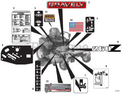 Gravely 992167 (PM 266H XDZ) - Gravely Pro-Master 66" Zero-Turn Mower, 31hp Kawasaki (SN: 003000 & Above)
