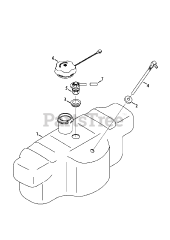 Cub Cadet RZT-L42 (17AFCACS010) - Cub Cadet 42" RZT Zero-Turn Mower (2013) Fuel Tank