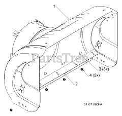 Poulan Pro PR 18530 ES (961980049-02) - Poulan Pro Snow Thrower (2012-07) AUGER HOUSING IMPELLER