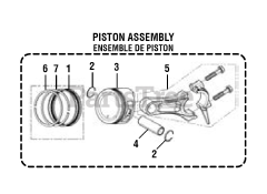 PowerStroke PS 9C3501 B - PowerStroke 3500 Watt Generator General Assembly (PISTON ASSEMBLY)