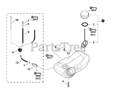 Echo SHC-225 - Echo Shaft Hedge Trimmer (SN: S85411001001 - S85411999999) Fuel System S/N: S85411001001 - S85411002141