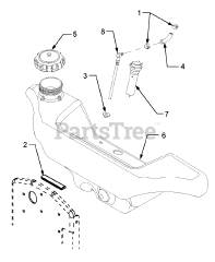 Cub Cadet GT 3204 (14A-671-710) - Cub Cadet Garden Tractor Fuel Tank