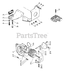 Echo CS-301 - Echo Chainsaw (Original Version) Engine, Exhaust