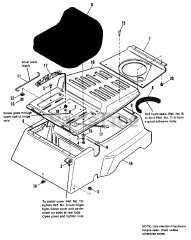 Simplicity 3110 E (1691108) - Simplicity Rear-Engine Riding Mower Seat Group
