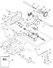 Toro A1-184801 (GT-1848) - Toro Garden Tractor (1982) Mechanical Transmission-8 Speed 2
