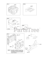 Briggs & Stratton 20M114-0145-E1 - Briggs & Stratton Horizontal Engine Exhaust System