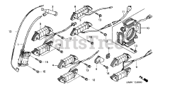 Honda GX160 K1 LX2/A (GC02) - Honda Engine, Made in Japan (SN: GC02-8670001 - GC02-9099999) IGNITION COIL