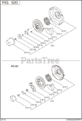 Subaru Robin EX130D40111 (EX13) - Subaru Robin Engine 520 Cooling &amp; Starting