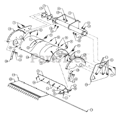 Cub Cadet 304 (190-304-100) - Cub Cadet 28" Rear Tiller Attachment att Tine Shields