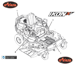 Ariens 915205 - Ariens Ikon-X 52" Zero-Turn Mower, 24hp Briggs & Stratton (SN: 000101 & Above)