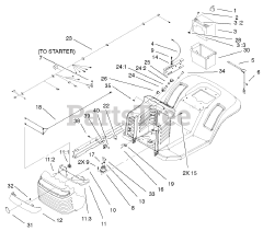 Toro 71227 (16-38 HXL) - Toro Lawn Tractor (SN: 210000001 - 210999999) (2001) Electrical Assembly