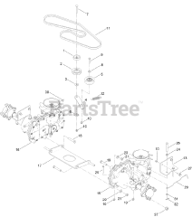 Toro 74776 (MX 5025) - Toro 50" TimeCutter Zero-Turn Mower (SN: 400000000 - 401070523) Traction Drive Assembly