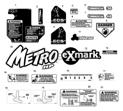 Exmark MHP3615KAC - Exmark 36" Metro HP Walk-Behind Mower, 15hp Kawasaki (SN: 510000 - 539999) (2005)