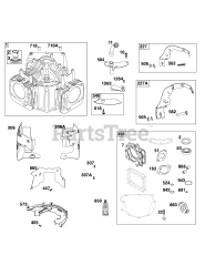 Briggs & Stratton 44N677-0046-B1 - Briggs & Stratton Vertical Engine Cylinder Group