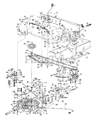 White Outdoor GT-185 (147U836H190) - White Outdoor 46" Garden Tractor (1997) Hitch Plate, Belts, Pulleys And Transaxle