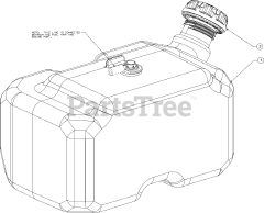 Craftsman 247.204420 (13AQA1ZT099) - Craftsman T8200 Lawn Tractor (2016) Fuel Tank