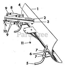 Simplicity L - Simplicity Two-Wheeled Tractor, 1.5hp Snow Plow Group (3739I08)