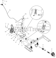 Gravely 926063 - Gravely 36" Power Brush, Subaru (SN: 002000 & Above)