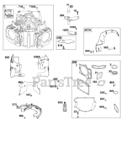 Briggs & Stratton 44N677-0062-B5 - Briggs & Stratton Vertical Engine Cylinder Group