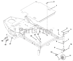 Gravely 890018 - Gravely 60" Deck for Pro-Master 320XDZ Mower (SN: 020000 & Above) Mower Deck Cover And Caster Wheels