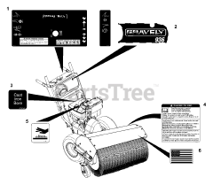 Gravely 926503 - Gravely 36" Power Brush, Tecumseh (SN: 000101 - 001000)