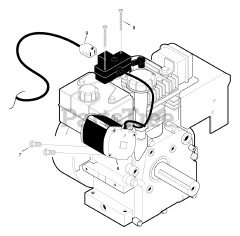 Briggs & Stratton 633124x0A - Briggs & Stratton 33" Snow Thrower (2003) Electric Start Assembly