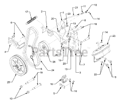 Cub Cadet GT 3204 (14A-671-710) - Cub Cadet Garden Tractor Front PTO
