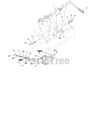 Gravely 992292 (Pro-Turn 260) - Gravely Pro-Turn 60" Zero-Turn Mower, Yamaha EFI (SN: 062000 - 069999) Parking Brake