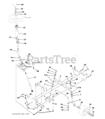 Jonsered LT 2217 CMA (960610239-00) - Jonsered Lawn Tractor (2009-01) STEERING