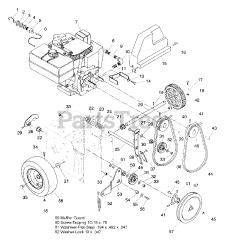Ariens 932305 (ST 524) - Ariens 24" Snow Blower, 5hp Tecumseh (SN: 000101 - 000699)