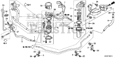 Honda BF250 A XXCA (BBJJ) - Honda Marine Engine, Made in Japan (SN: BBJJ-8000001 - BBJJ-9999999) WATER SEPARATOR + FUEL STRAINER