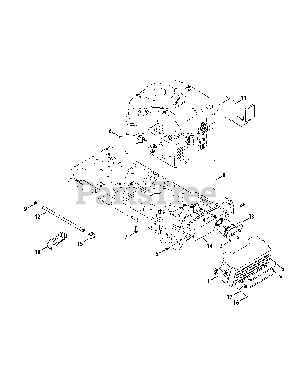 Columbia CLT 38 G (13A277KF897) Columbia Lawn Tractor (2015) Engine