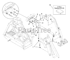 Gravely 950004 (200) - Gravely Skidster with Trencher Valve, 20hp Honda (SN: 000600 & Above)