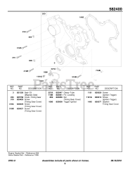 Briggs & Stratton 582447-0477-E2 - Briggs & Stratton Horizontal Engine Timing Gear Cover, Ignition Trigger