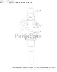 Kohler CV430-0002 - Kohler Command PRO Engine, Basic Version, 13hp, 9.7kW 01 CrankShaft